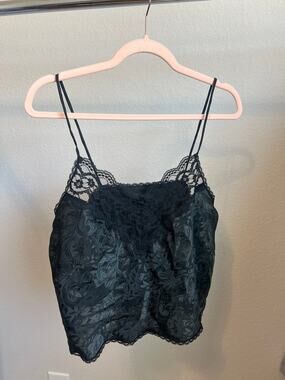 Vintage Deena Black Camisole Size Large